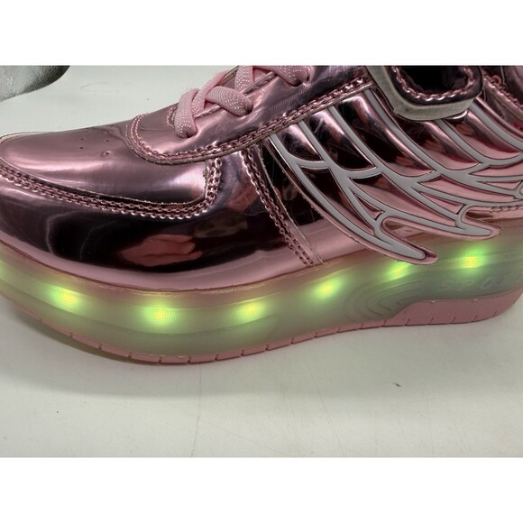 LED Roller Skate Shoes Light Up Sneakers w Detachable Wheels Rechargeable 3Y 3.5 - Picture 14 of 16